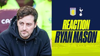 Ryan Mason reacts to Spurs' defeat to Aston Villa
