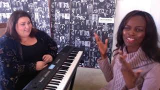 Chrissy Metz singing on Drop the Mic Raps with Tay Zonday and Vocal Coach