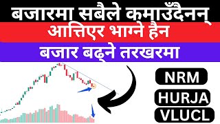 Nepse update and technical analysis, nrm, hurja, vlucl