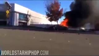 Paul Walker moment of the accident Dead paul walker DRAMATIC Car crash Aftermath RAW FOOTAGE