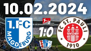 1.FC MAGDEBURG vs FC ST. PAULI (1:0) Von Fans für Fans - Emotionen pur | 10.02.2024