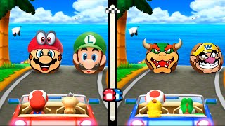 【3dsマリオパーティ100ミニゲームコレクション】ミニゲームピーチVsマリオVsヨッシーVsロゼッタ(COM最強 たつじん)