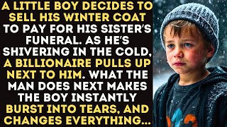 A Little Boy Sells His Winter Coat to Pay for His Sister’s Funeral, When a Billionaire CEO Stops Him