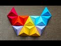 Geometric paper wall art|Origami pyramid|3D wall art|Easy diy home decor