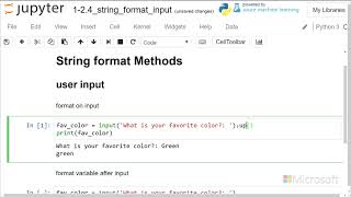 input formatting - Introduction to Python: Absolute Beginner Module 1 Video 22
