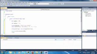 HotNoobs C# tutorial - Lesson 2 - Basic Variable Types