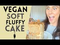 How to make a VEGAN FLUFFY CAKE: Vegan baking TIPS  to eggless fluffy sponge cakes