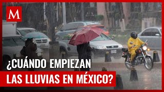 ¡Fecha exacta! ¿Cuándo comienzan las lluvias en México?