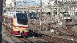 2023年12月27日　E653系 K70編成 国鉄特急色がやってきた!!　特急｢ゆのたび 草津・四万｣(上野～長野原草津口)　JR高崎駅