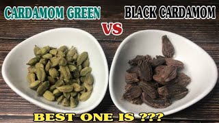 Green Cardamom vs Black Cardamom | Difference between Green and Black Cardamom