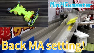 【Mini4WD】Back MA machine setting! The rollers are asymmetrical and the LC is clear!【Mini4Cumaster】