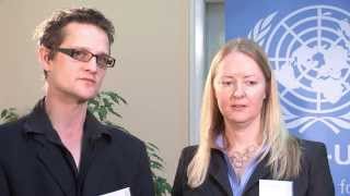 UNA Youth Conference 2014 - Aidan Hehir and Jess Gifkins interview