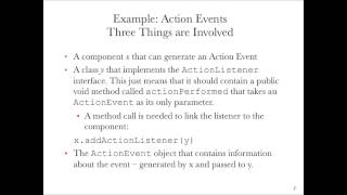 CO871 CGJ Lecture 4: Swing Event Handling