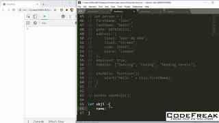 Objects and functions | this | constructor | #14 JavaScript Tutorial - Codefreak