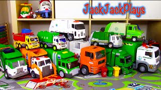 Garbage Truck & Lego Pretend Play! Rocket Toy and Construction Vehicles for Kids | JackJackPlays