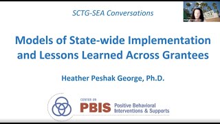 SCTG Webinar February 16, 2022: Models of State-wide Implementation and Lessons Learned ...