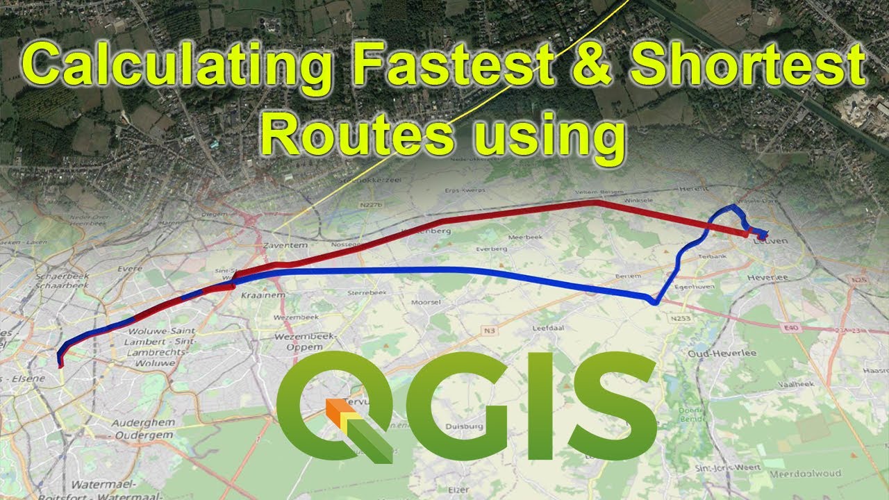 Calculating Shortest And Fastest Paths Using QGIS (ORS Tools)