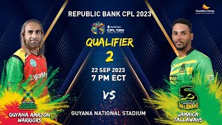 LIVE | Qualifier 2 | Guyana Amazon Warriors vs Jamaica Warriors | CPL 2023