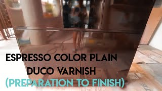 ESPRESSO COLOR PLAIN DUCO VARNISH