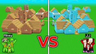 JJ and Mikey Build VILLAGE : NOOB vs PRO Battle in Minecraft Maizen!