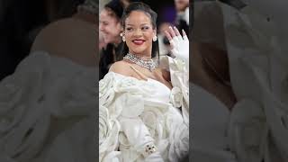 Pregnant Rihanna arrives fashionably late in blooming white gown at Met Gala 2023 #shorts | Page Six