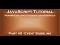 Event bubbling in JavaScript