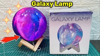 3D Galaxy Moon Lamp Light 🔥😍 Unboxing \u0026 Review| Gadgets Under ₹999 Unboxing ⚡️| Hindi