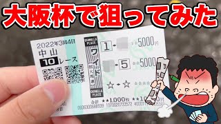 【競馬に人生賭けた大勝負】悪天候の中、予想が困難な状況で選んだ馬券とは・・・大阪杯で狙う！【ギャン中】【検証】【Horse Racing】#競馬 #予想 #大阪杯