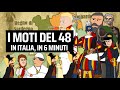 I MOTI del 48 in ITALIA (primavera dei popoli) e la PRIMA GUERRA d'INDIPENDENZA in 6 minuti