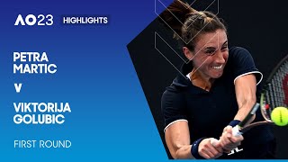 Petra Martic v Viktorija Golubic Highlights | Australian Open 2023 First Round