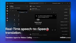 Translator Agent for Webex Calling | Real-Time Speech-to-Speech Translation