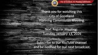 December 9, 2025 Planning Commission Meeting