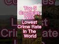 Top 5 Countries With Lowest Crime Rate In The World| #shorts #ytshorts #viral