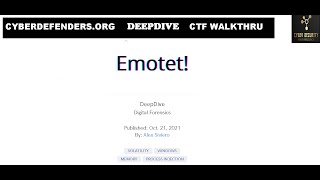 Cyberdefenders.org DeepDive CTF Walkthrough