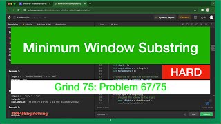 #67 Minimum Window Substring Problem | Leetcode - Java | Grind 75: Coding Series