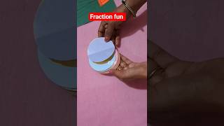 Fraction with fun #maths #tlm #project #activity #fraction