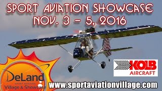 Kolb Aircraft, Kolb FireFly, DeLand Sport Aviation Vilage Showcase, Nov. 3-5, 2016.