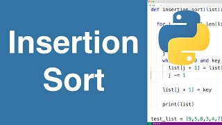 Insertion Sort | Python Example