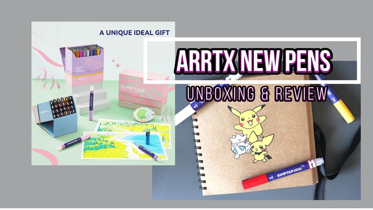 Arrtx Acrylic Marker Review Youtube