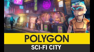 POLYGON Sci-Fi City - (Trailer) 3D Low Poly Art for Games by #SyntyStudios