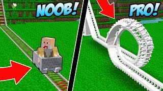 ROLLER COASTER NOOB VS ROLLER COASTER PRO PALING EXTREME YANG ADA DI DUNIA MINECRAFT!