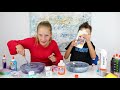 sis vs bro pause slime challenge