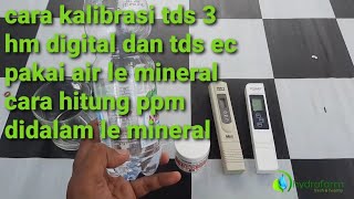 kalibrasi tds 3 hm digital dan tds ec