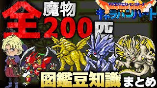 【DQM25th 新作発売決定おめでとう！】ドラゴンクエストモンスターズ　キャラバンハート(DQMCH)　全200体モンスターライブラリ(魔物図鑑)【コンプリート済みドラクエ豆知識まとめ】