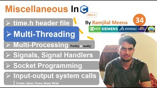 C_34 Multi-Threading In C Programming | pthread.h header pthread_create pthread_join | parallelism