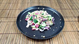 RADISH RED ONION SALAD !  I can't stop eating this cucumber and radish with red onion salad  😋