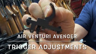 Air Venturi Avenger trigger adjustment from a creepy 3+ lbs to 9oz. Glass smooth!