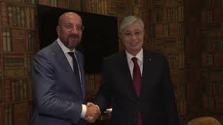 President Michel met President of Kazakhstan Kassym-Jomart Tokayev at #UNGA77