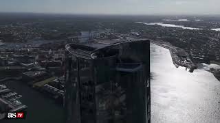DRAKE tries to take down DRONE at Australian penthouse with a slide