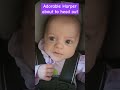 adorable baby girl in her car seat. cutebaby babygirl shorts